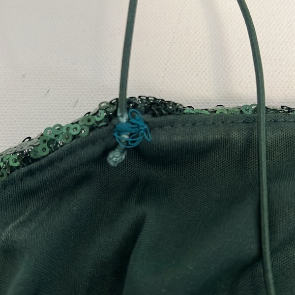 Green Sequin Body Con Dress - Picture 9 of 12